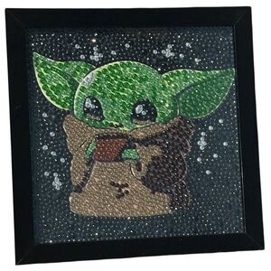 Grogu diamond art craft framed 6x6